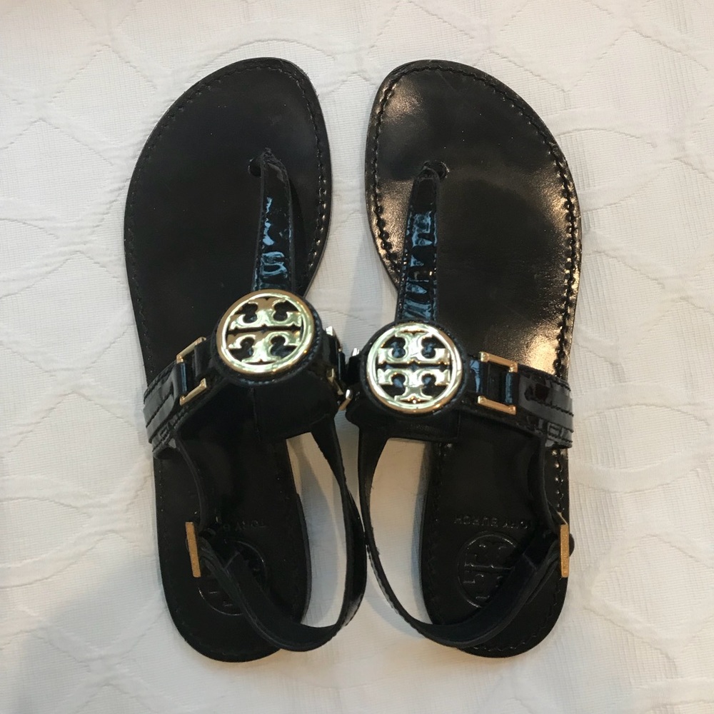 Tory Burch Selma Logo Thong Sandal (size 8)